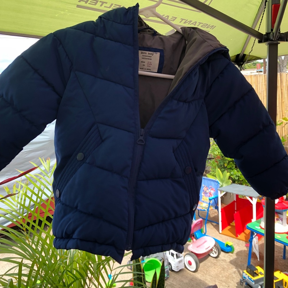 Zara Blue Winter coat